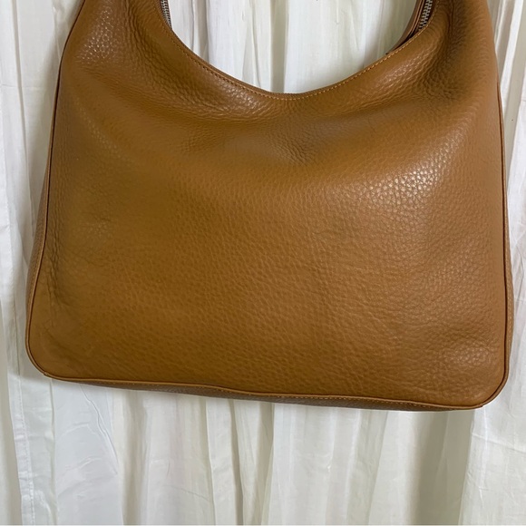 BAGGU‎ Deadstock Caramel Leather Shoulder Bag Brand New - Picture 3 of 12